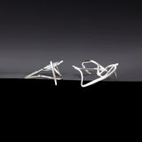 Dancing objet No.7 earrings - silver(clip-on earrings) - fasfas