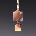 Mookaite velvet choker necklace (2.5cm) - fasfas