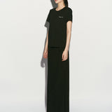 Logo embroidered t-shirt black