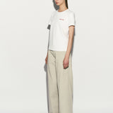 Logo embroidered t-shirt white