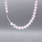 8m pink opal necklace - fasfas