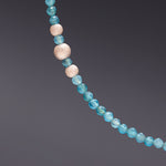 Invisible 2mm apatite necklace - fasfas