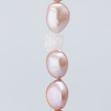 9mm pink freshwater pearl necklace - fasfas