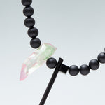 8mm matte onyx avant-garde necklace - fasfas
