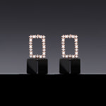 Onyx void cubic earrings - fasfas