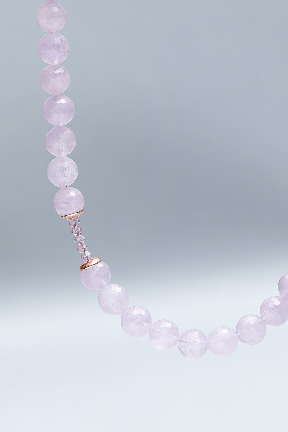 8mm lavender amethyst necklace - fasfas