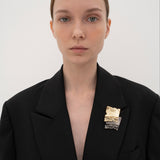 De twin gold brooch - fasfas