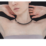 6mm matte onyx necklace - fasfas