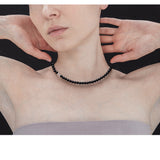 6mm matte onyx necklace - fasfas
