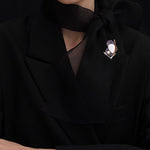 Dancing joli brooch purple - fasfas