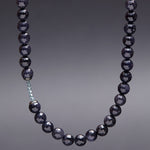 8mm blue sandstone necklace - fasfas