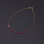 Invisible 2mm ruby necklace - fasfas