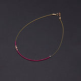 Invisible 2mm ruby necklace - fasfas