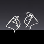 Dancing objet No.7 earrings - silver(clip-on earrings) - fasfas