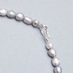 6.5mm grey freshwater pearl necklace - fasfas