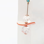 Pink funky you earrings - fasfas