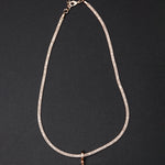 Irregular peachmoonsone necklace - fasfas