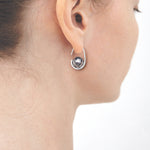 Terahertz oval hoop earrings - fasfas
