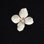 Fleur brooch ivory - fasfas