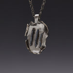 Rhizome mini pendant necklace noir - fasfas