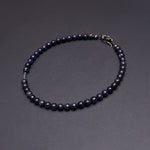 8mm blue sandstone necklace - fasfas