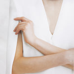 Lilac pastel purple pearl necklace (8mm) - fasfas