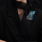 Dancing objet No.9 brooch noir - fasfas