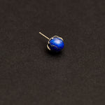 10mm apisLazuli earrings(clip-on-option) - fasfas