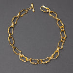 Gold de chain necklace - fasfas
