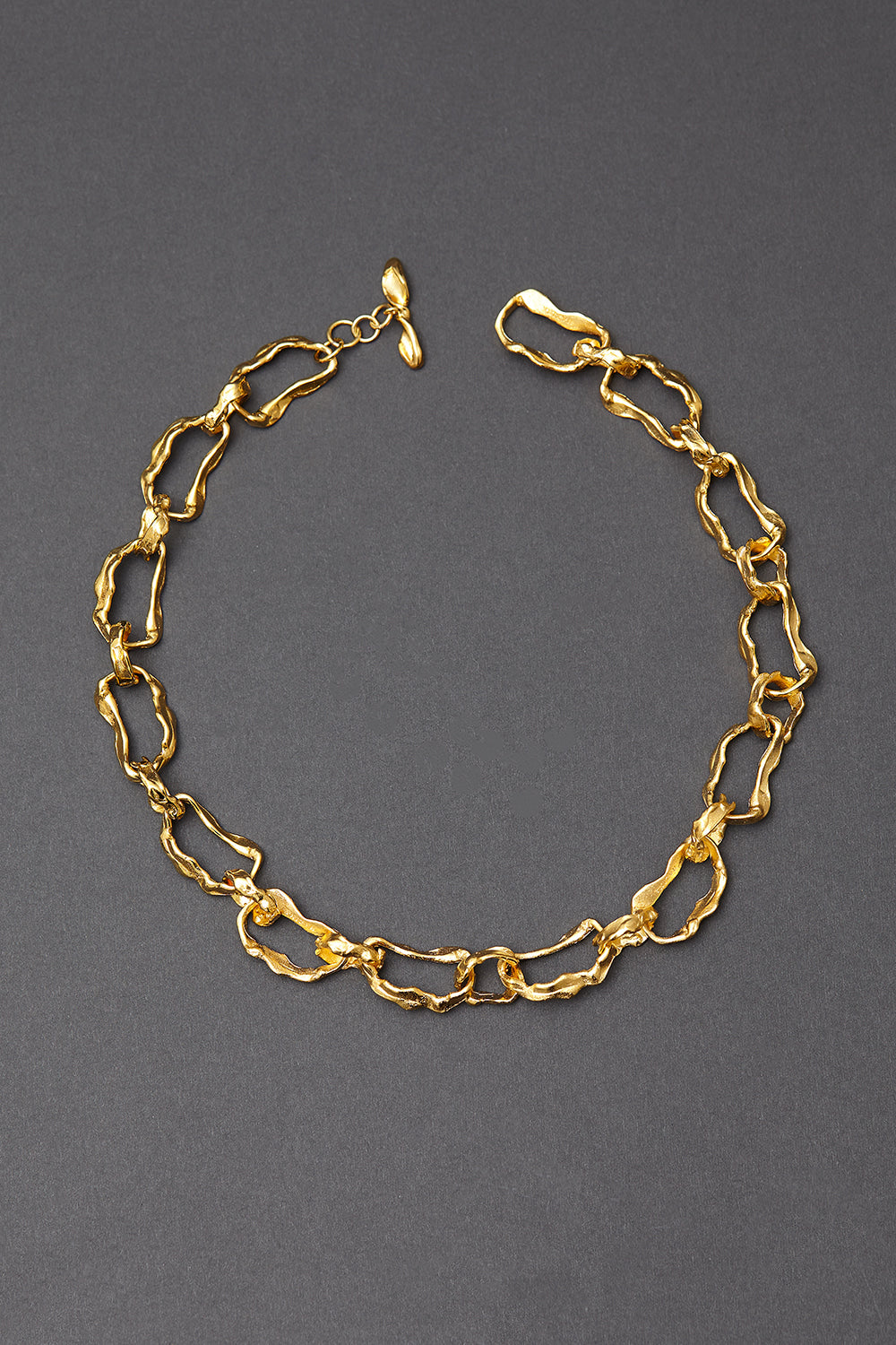 Gold de chain necklace - fasfas