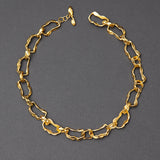 Gold de chain necklace - fasfas
