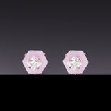 Kunzite core poise earrings(clip-on earrings) - fasfas