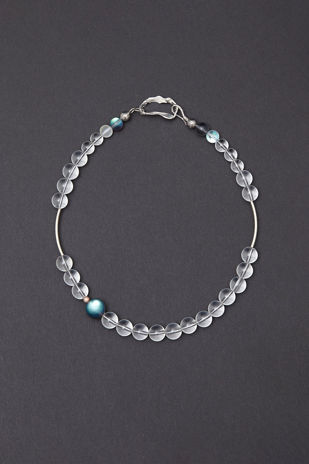 Crystal quaztz necklace (10mm) - fasfas