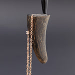 Onyx oxhorn abstract brooch - fasfas