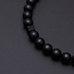 12mm matte onyx necklace - fasfas