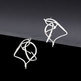 Dancing objet No.7 earrings - silver(clip-on earrings) - fasfas