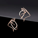 Dancing objet No.7 earrings - rosegold(clip-on earrings) - fasfas