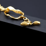Gold de chain necklace - fasfas