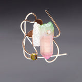 Dancing objet No.9 brooch rosegold - fasfas