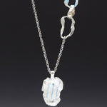 Rhizome mini pendant necklace airblue - fasfas