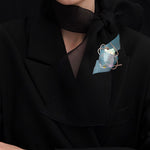 Dancing objet No.9 brooch rosegold - fasfas