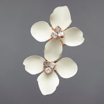 Fleur twin brooch Ivory - fasfas