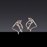 Dancing objet No.7 petit earrings - rosegold(clip-on earrings) - fasfas