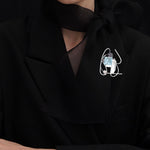 Dancing objet No.9 brooch silver - fasfas