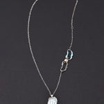 Rhizome mini pendant necklace airblue - fasfas
