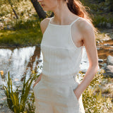Linen blend shorts