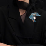 Dancing objet No.17 brooch rosegold - fasfas