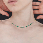 Invisible 2mm malachite necklace - fasfas
