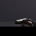 [925 Silver] God shaped hole ring black - fasfas