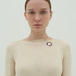 Dancing joli brooch purple - fasfas